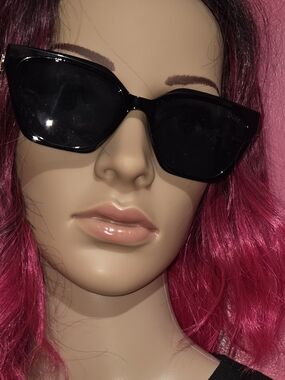 Black Cat-Eye Sunglasses - New In Box
